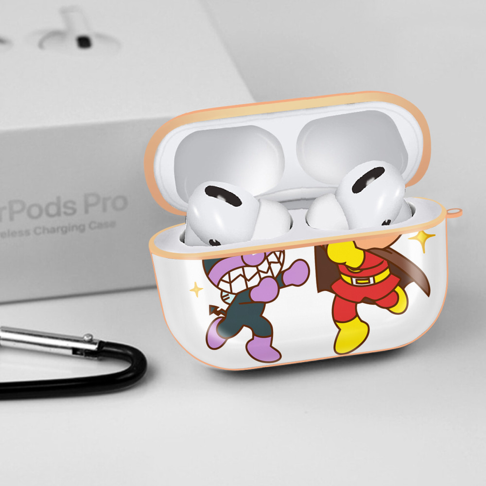アンパンマン Anpanman 【AirPods Pro用】ハードシェル保護ケース｜耐衝撃・防指紋・カラビナ付き商品仕様