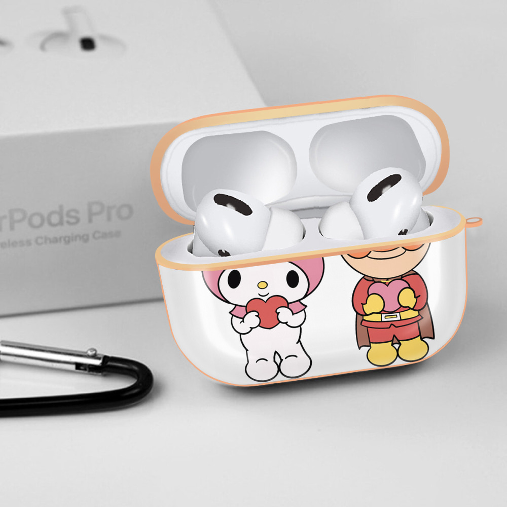 アンパンマン Anpanman 【AirPods Pro用】ハードシェル保護ケース｜耐衝撃・防指紋・カラビナ付き商品仕様