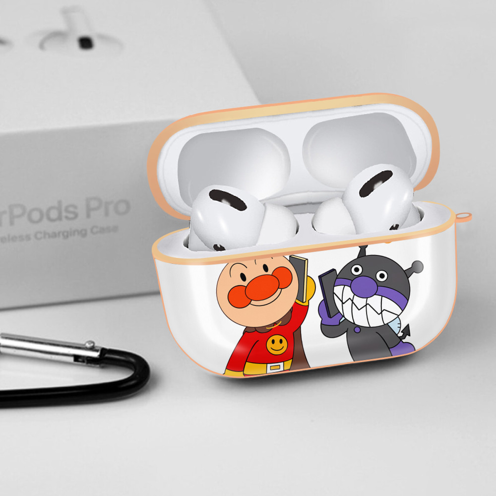 アンパンマン Anpanman 【AirPods Pro用】ハードシェル保護ケース｜耐衝撃・防指紋・カラビナ付き商品仕様
