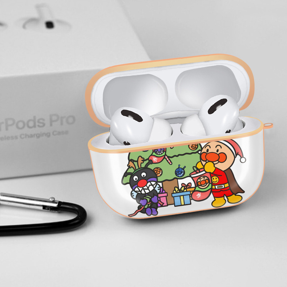 アンパンマン Anpanman 【AirPods Pro用】ハードシェル保護ケース｜耐衝撃・防指紋・カラビナ付き商品仕様