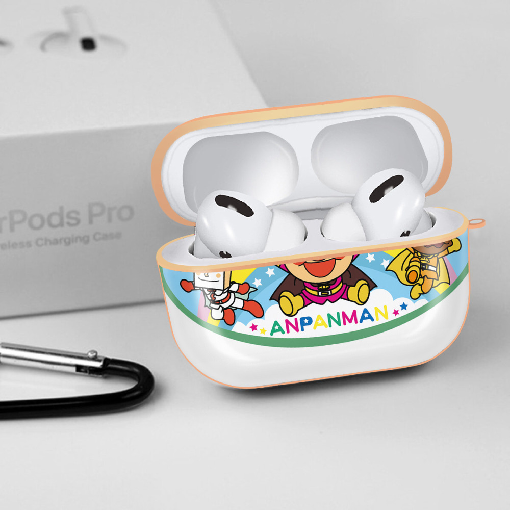 アンパンマン Anpanman 【AirPods Pro用】ハードシェル保護ケース｜耐衝撃・防指紋・カラビナ付き商品仕様